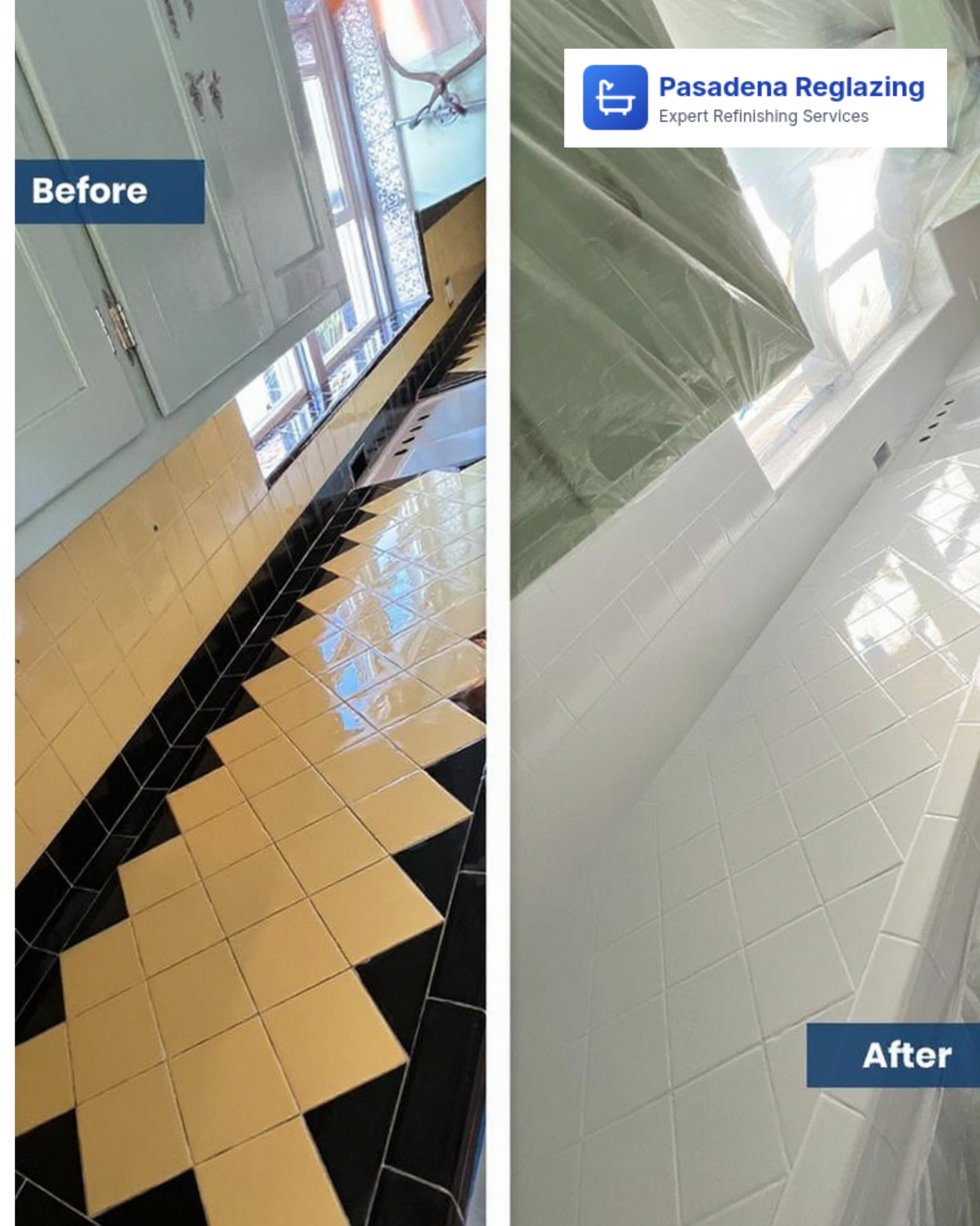 Sink Reglazing Before After